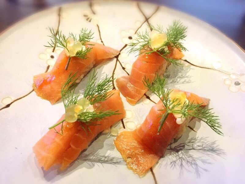 Smoked Salmon Sushi