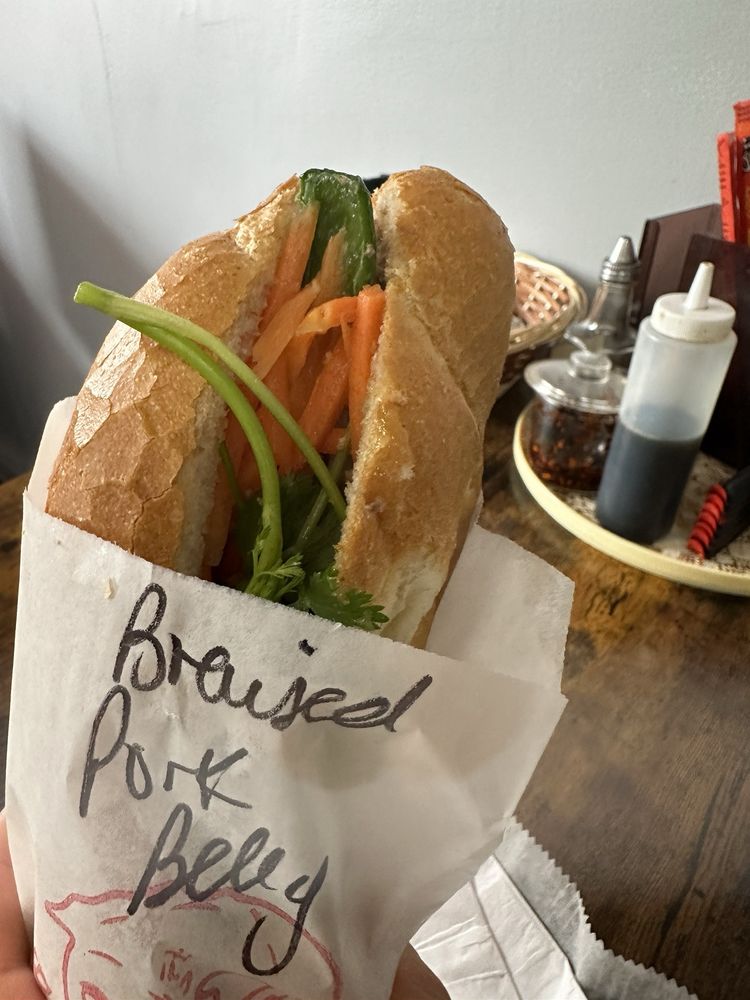 Braised Pork Belly Sandwich | Bánh Mì Xá Xíu