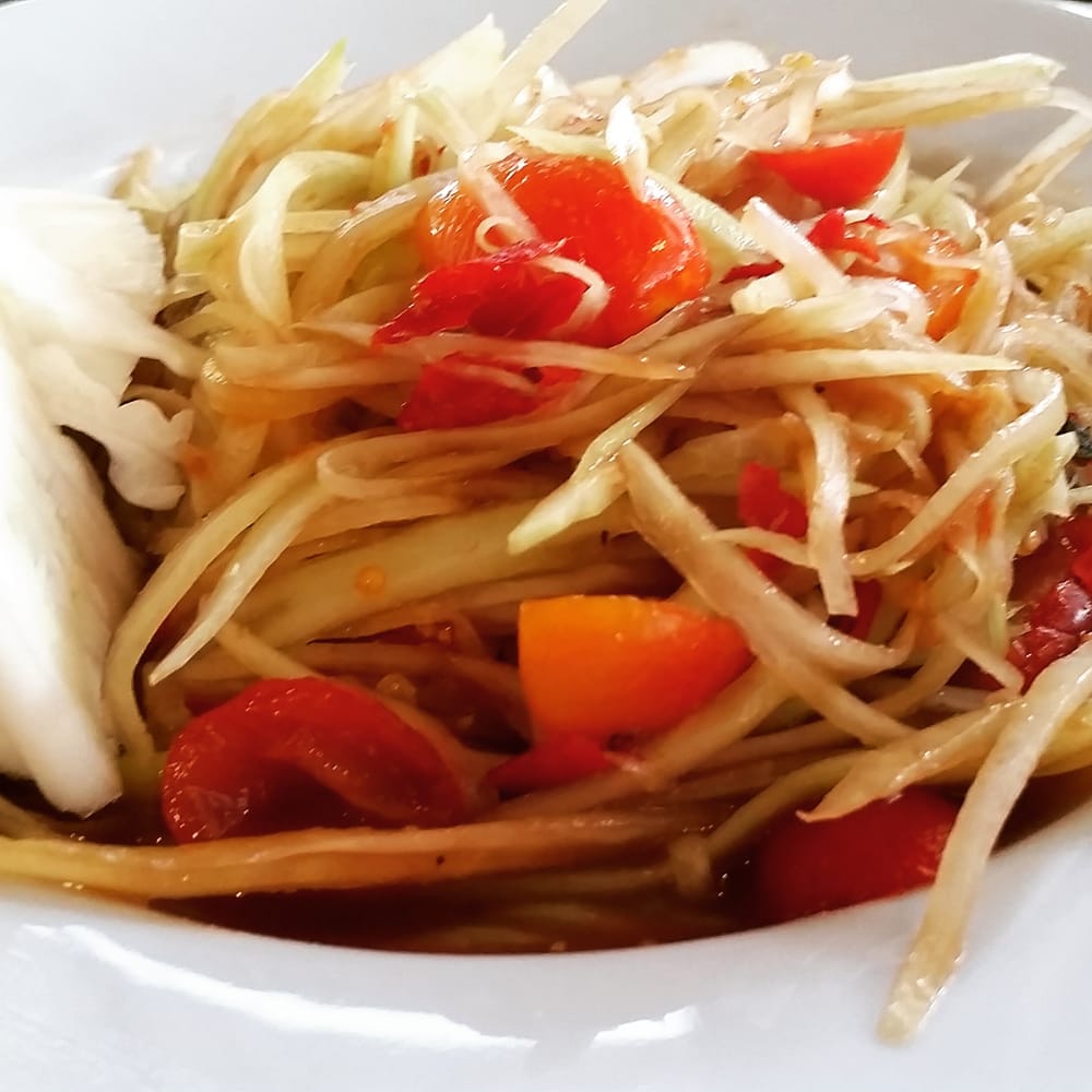 Papaya Salad and Sticky Rice