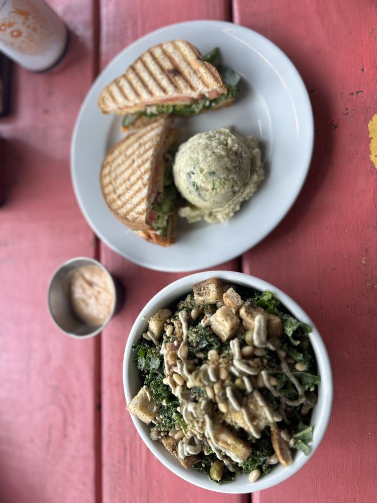 Buffalo Tempeh Sandwich