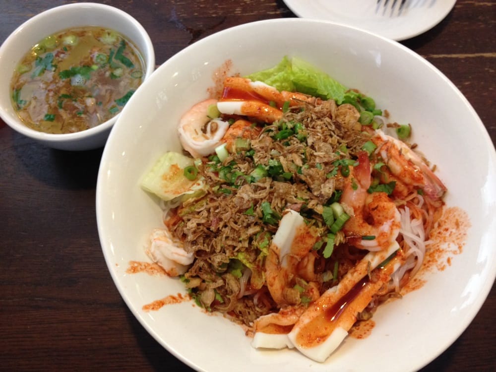 Egg Rice Noodle Soup