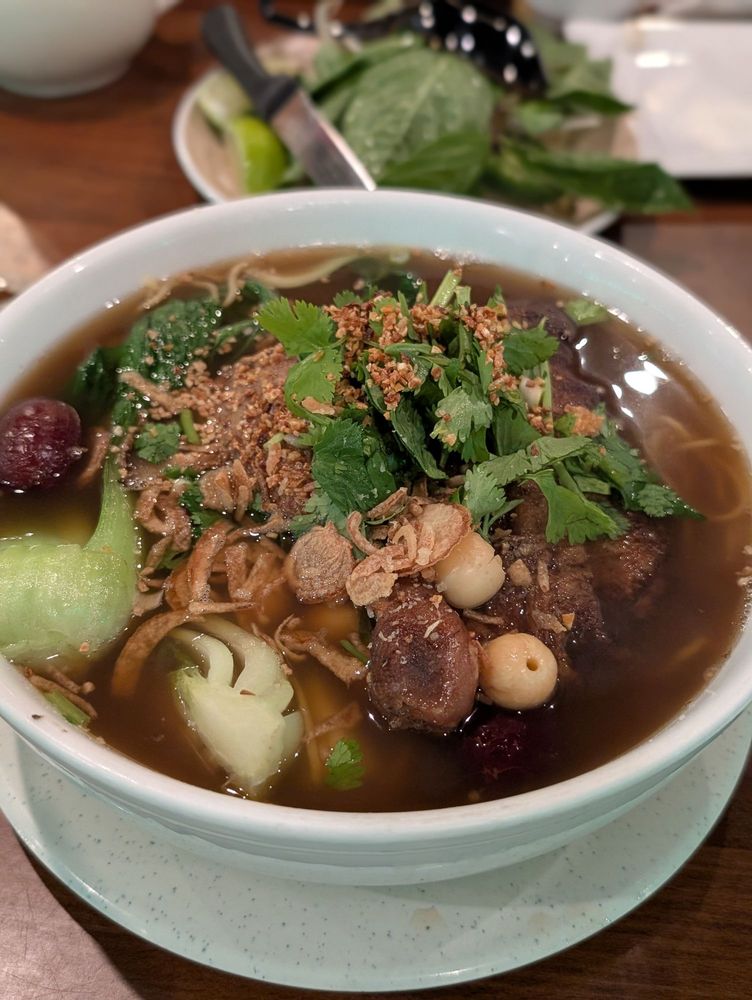 Roast Duck Soup With Egg Noodles