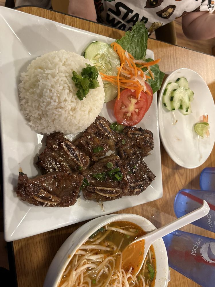 Grilled BBQ Beef Short Ribs / Cơm Sườn Đại Hàn