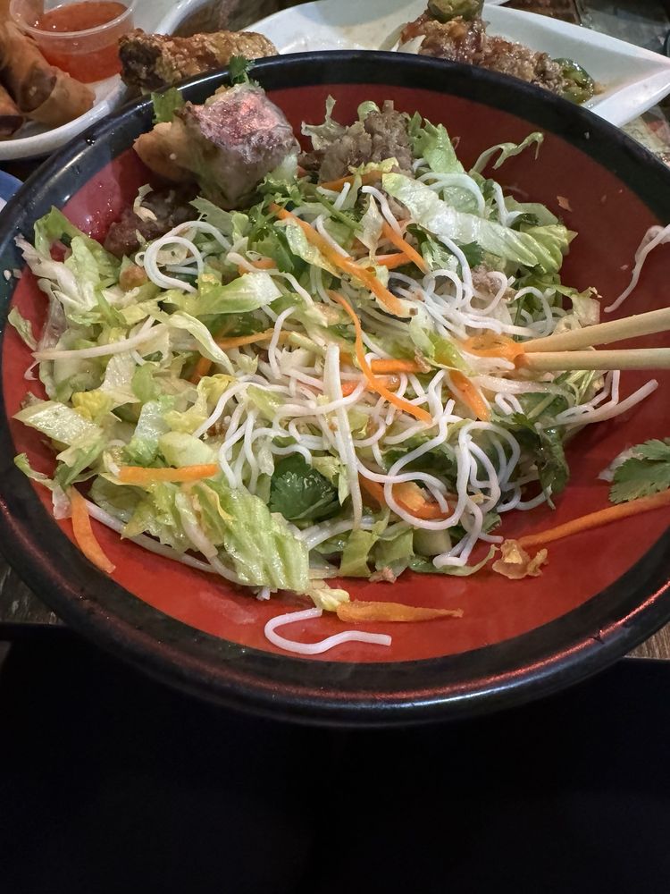 Grilled Lemongrass Pork And Egg Rolls