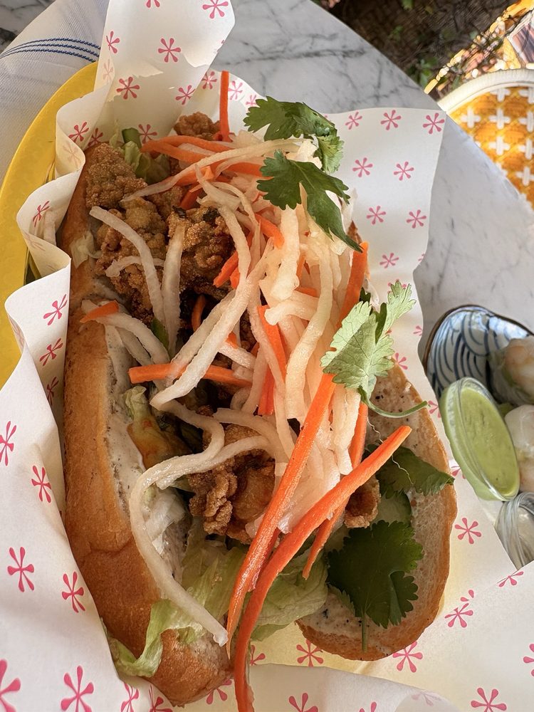 Cajun Fried Oyster Banh Mi