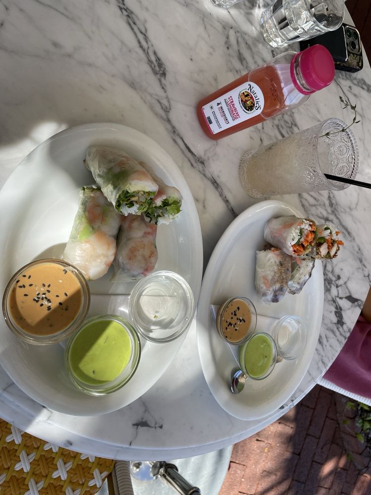 Poached Shrimp Avocado Spring Rolls