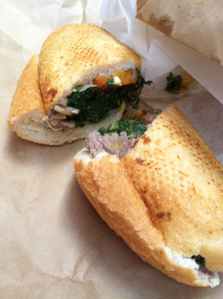 Roasted Sweet Potato Poboy