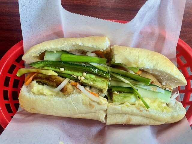 Grilled Shrimp Banh Mi Sandwich