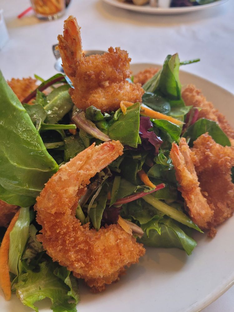 Panko Crusted Shrimp Salad