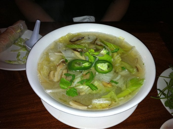Mushroom Glass Noodle Soup