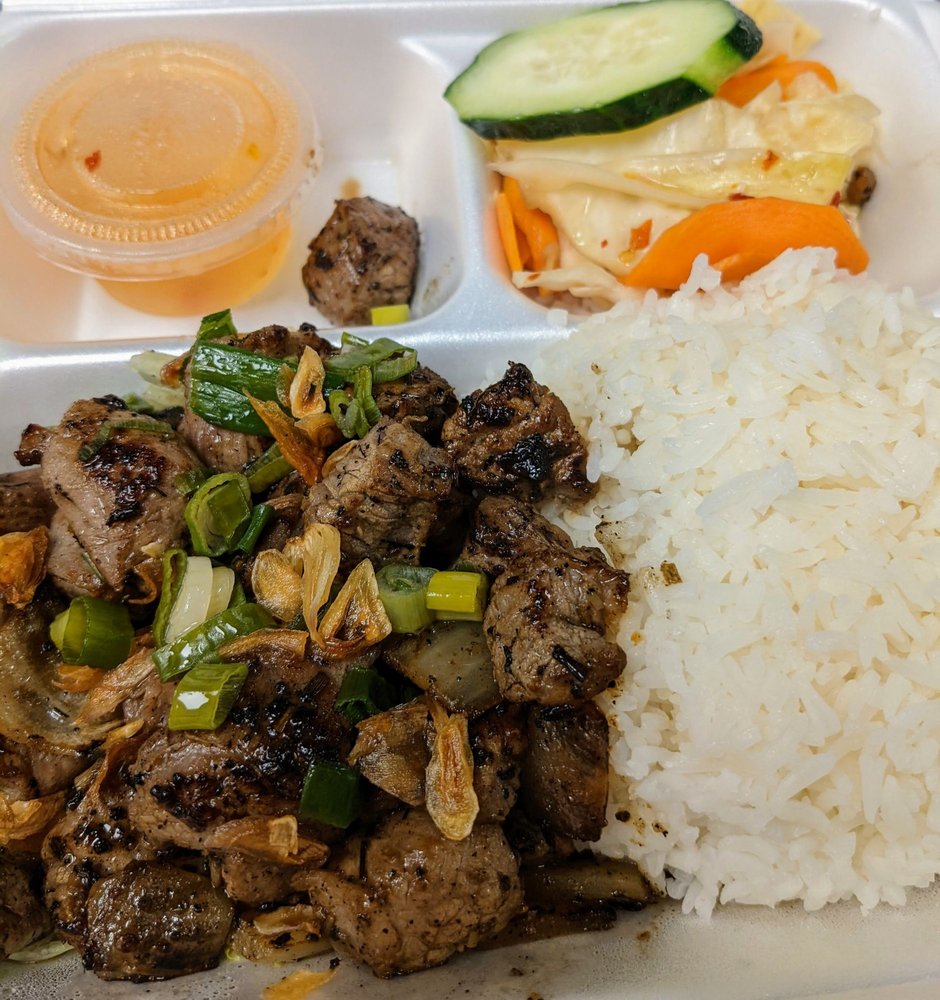 Stir-fried Beef Cubes Rice Plate