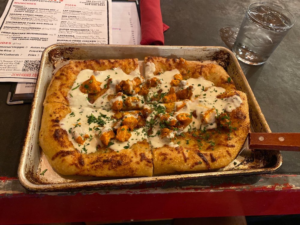Buffalo Fried Chicken Pizza