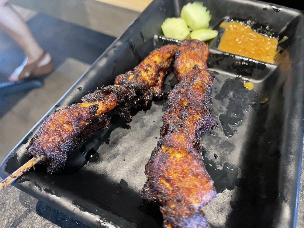 Peanut Satay Chicken Skewers