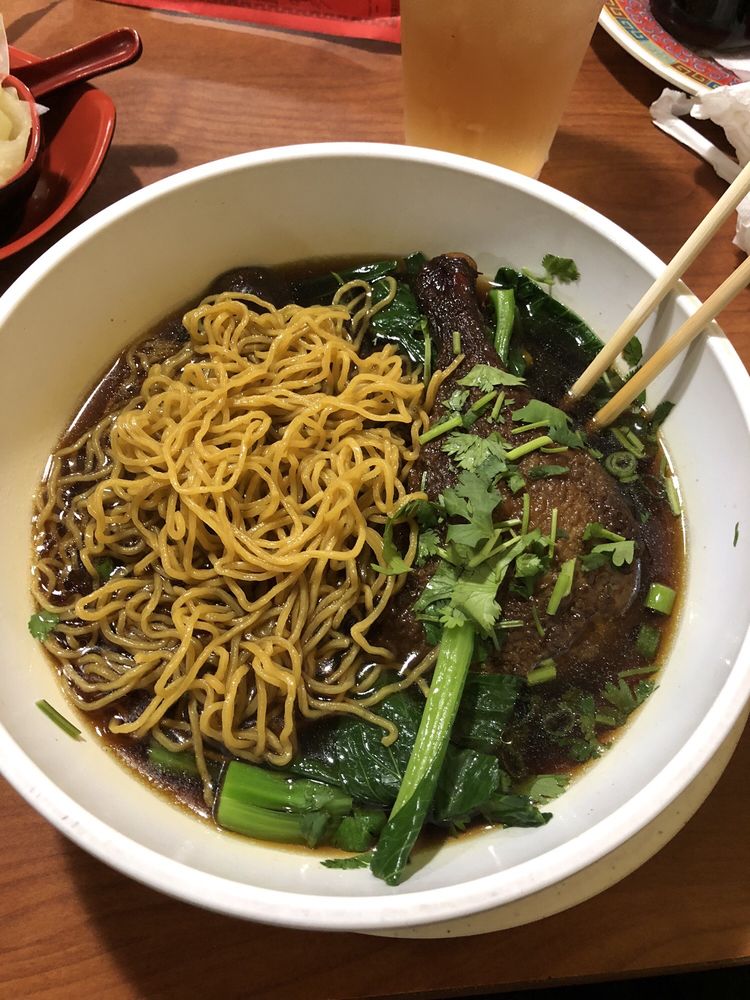 Duck Egg Noodle Soup