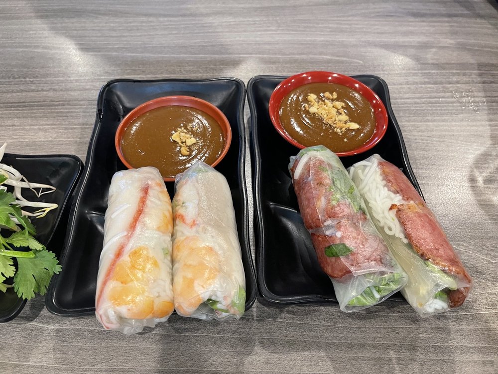 Grilled Pork Spring Rolls