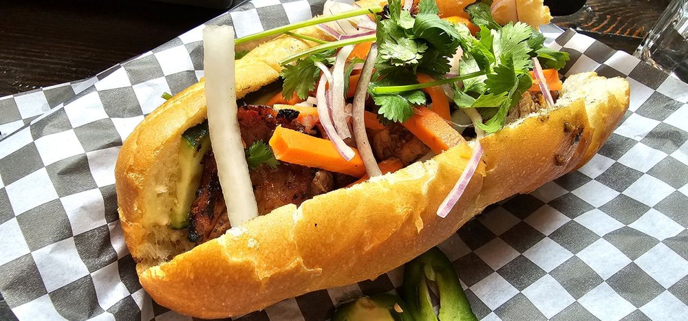Eggplant Bahn Mi Sandwich