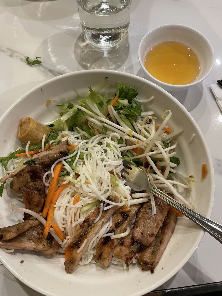 Fried Rice with Eggs & Grilled Lemongrass Pork