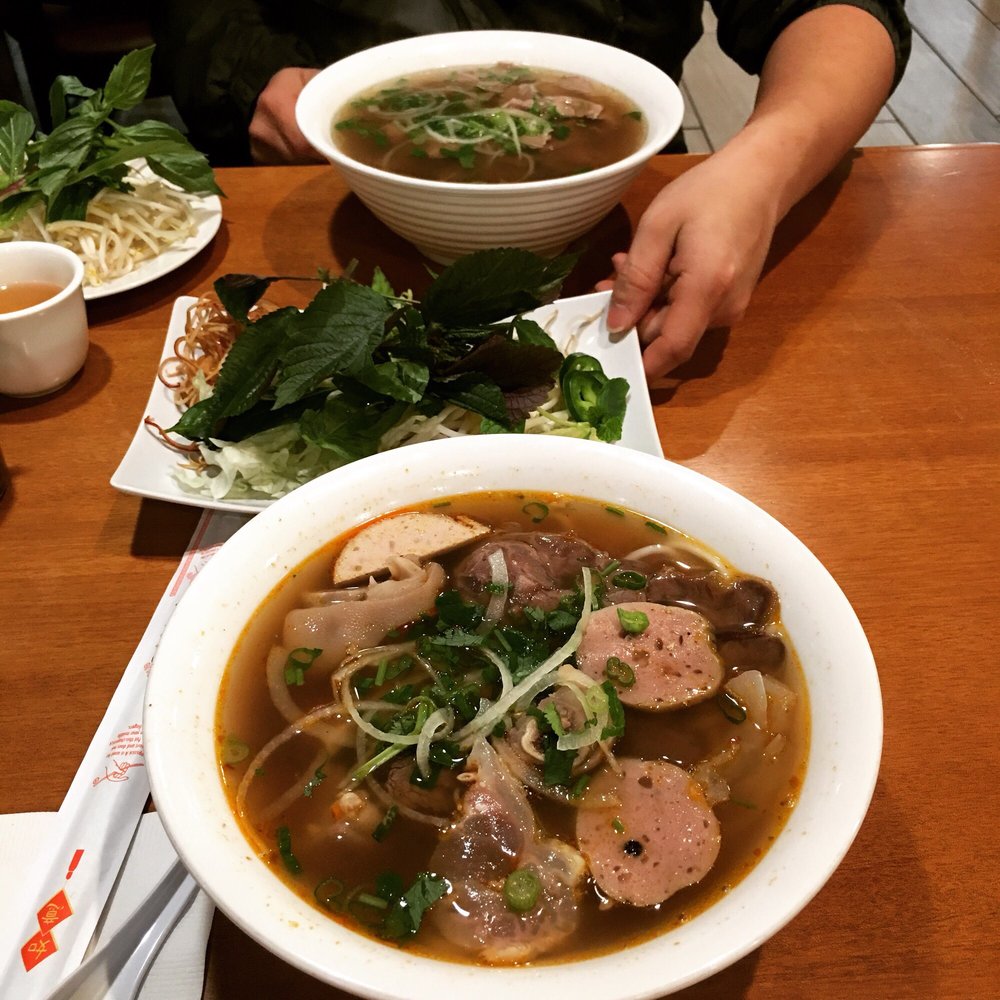 Bún Bò Huế - Lemongrass Beef Noodle Soup.