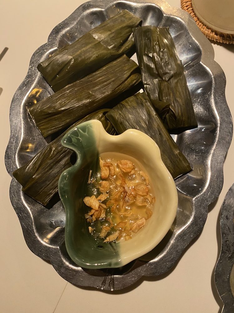 Leaf Wrapped Tapioca Dumplings