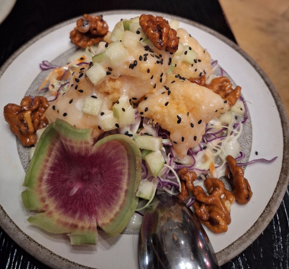 Gluten Free) Honey Walnut Prawns