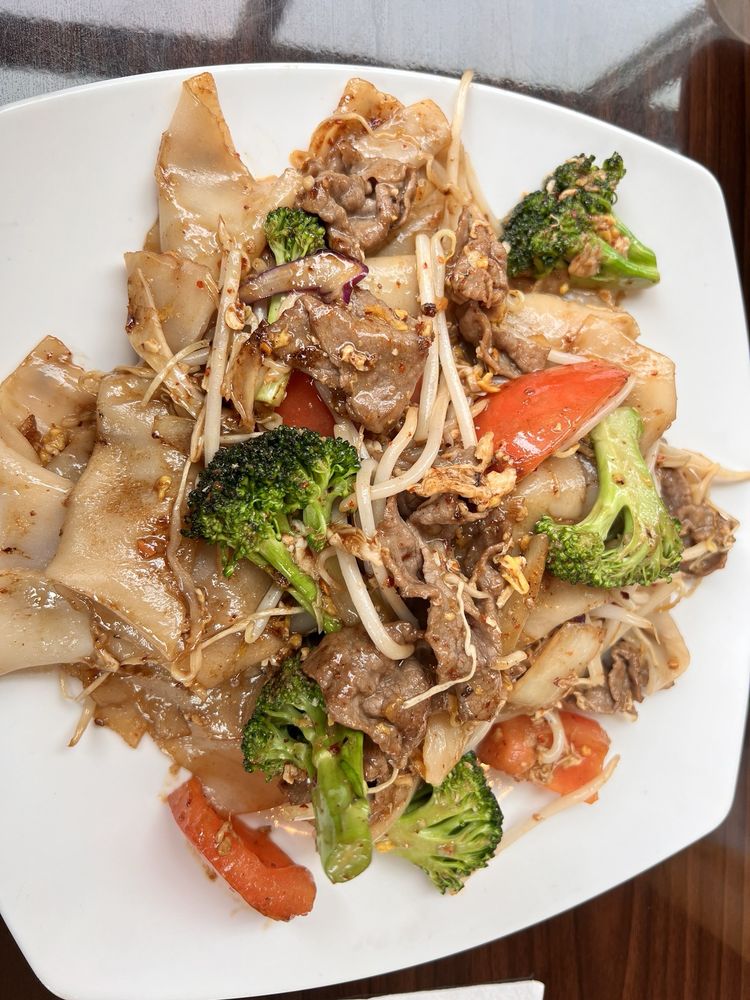 Wide Noodles Stir Fried