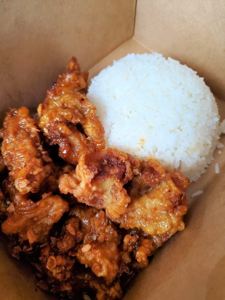 Crispy Honey Chicken Rice