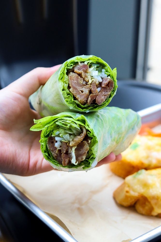 All Natural Lemongrass Pork Spring Rolls