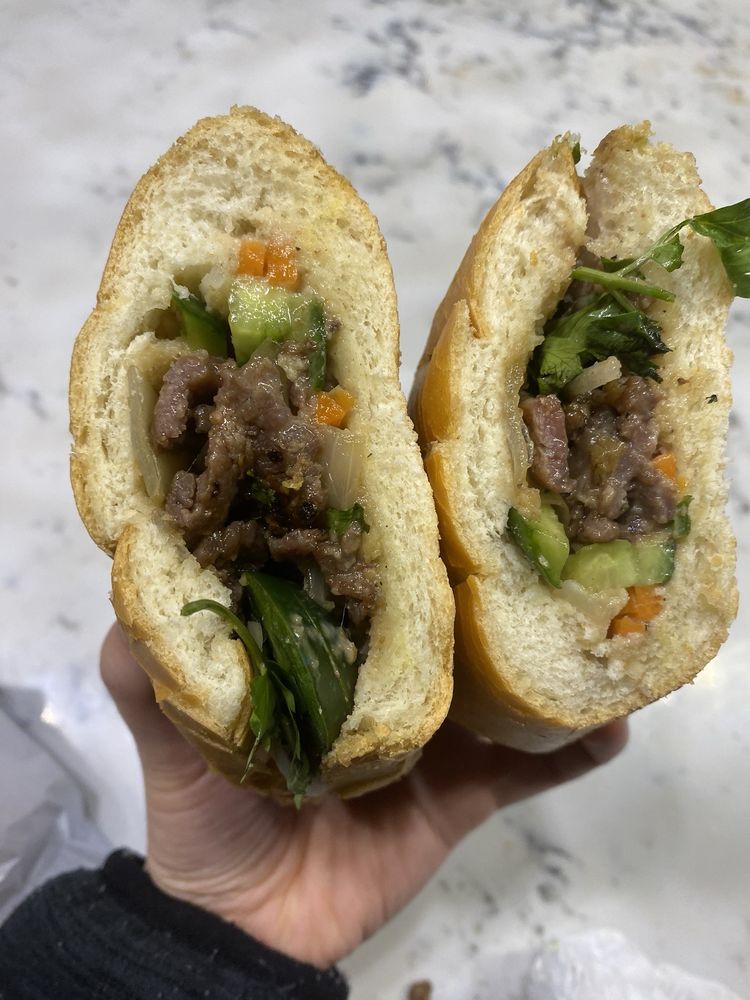 Stir Fry Beef Banh Mi