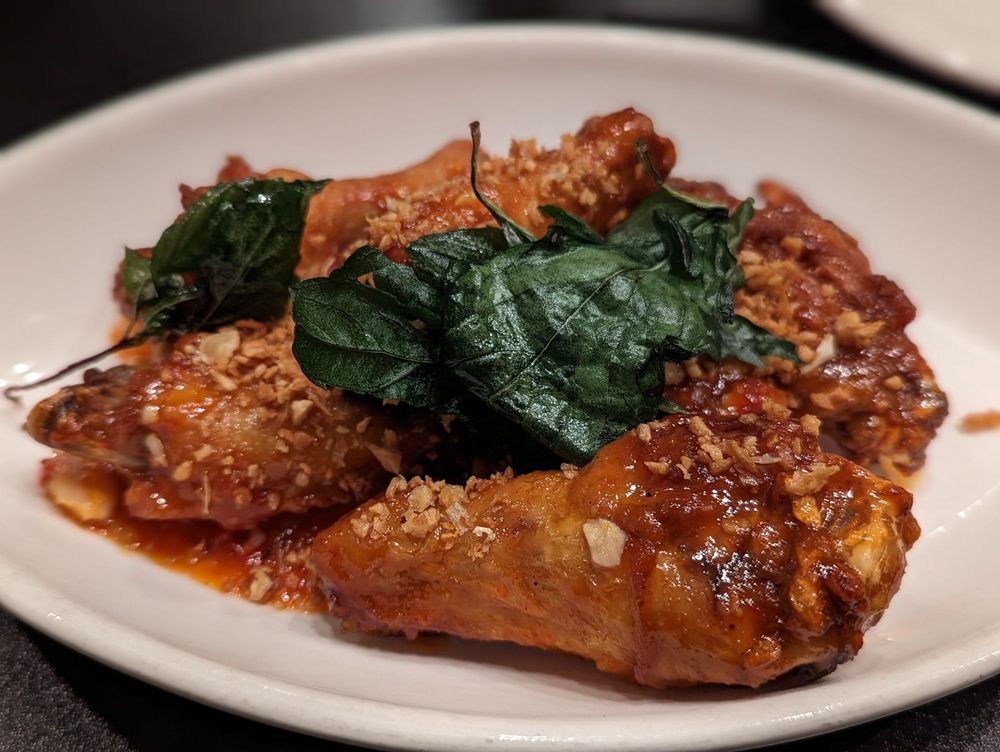 Honey Basil Garlic Wings