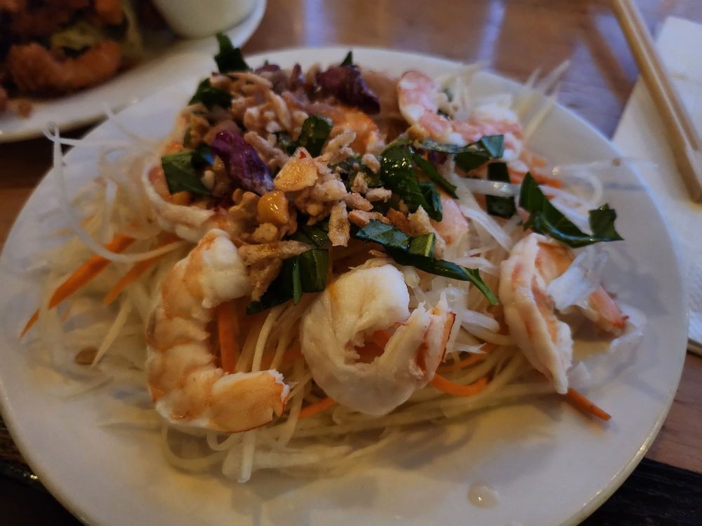 Beef Jerky Papaya Salad