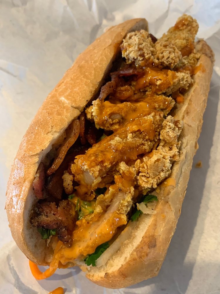 Chicken Bacon Banh Mi