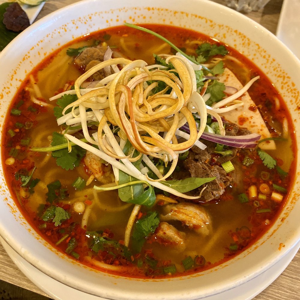 Bun Bo Hue - Spicy Lemongrass Beef Noodle Soup