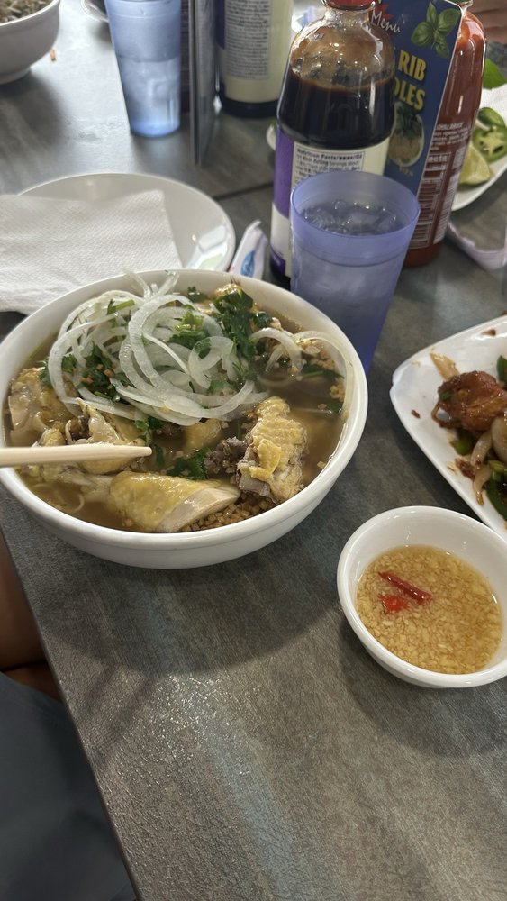 Satay Chopped Chicken Noodle Soup