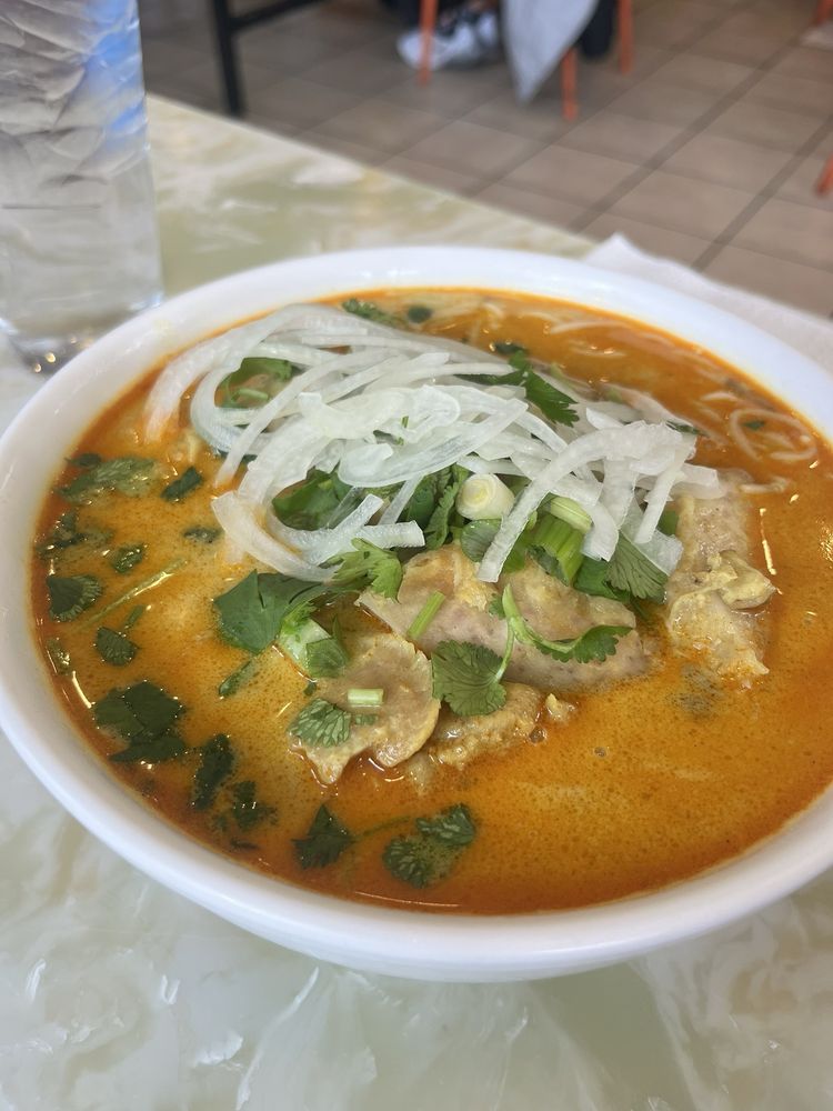 Curry Chicken Noodles Soup