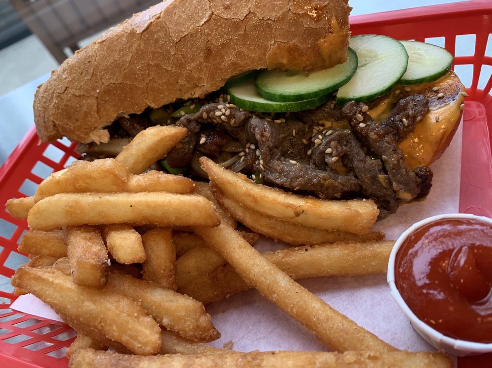 Korean Marinated Steak Sandwiches