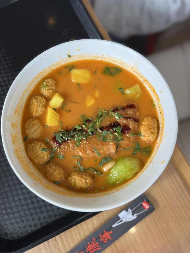 Spicy Korean Rice Cake Soup