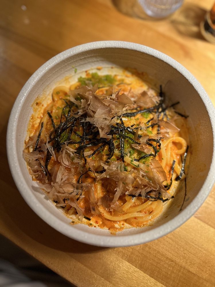 Mentaiko Kimchi Udon