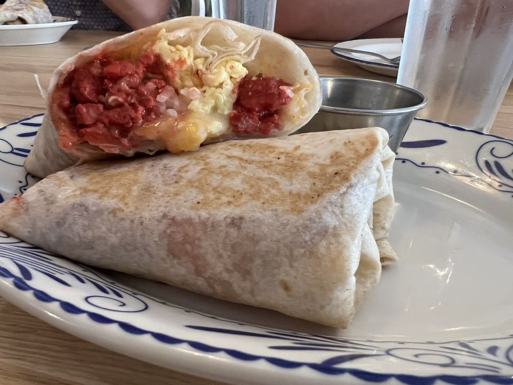 Tocino Breakfast Burrito