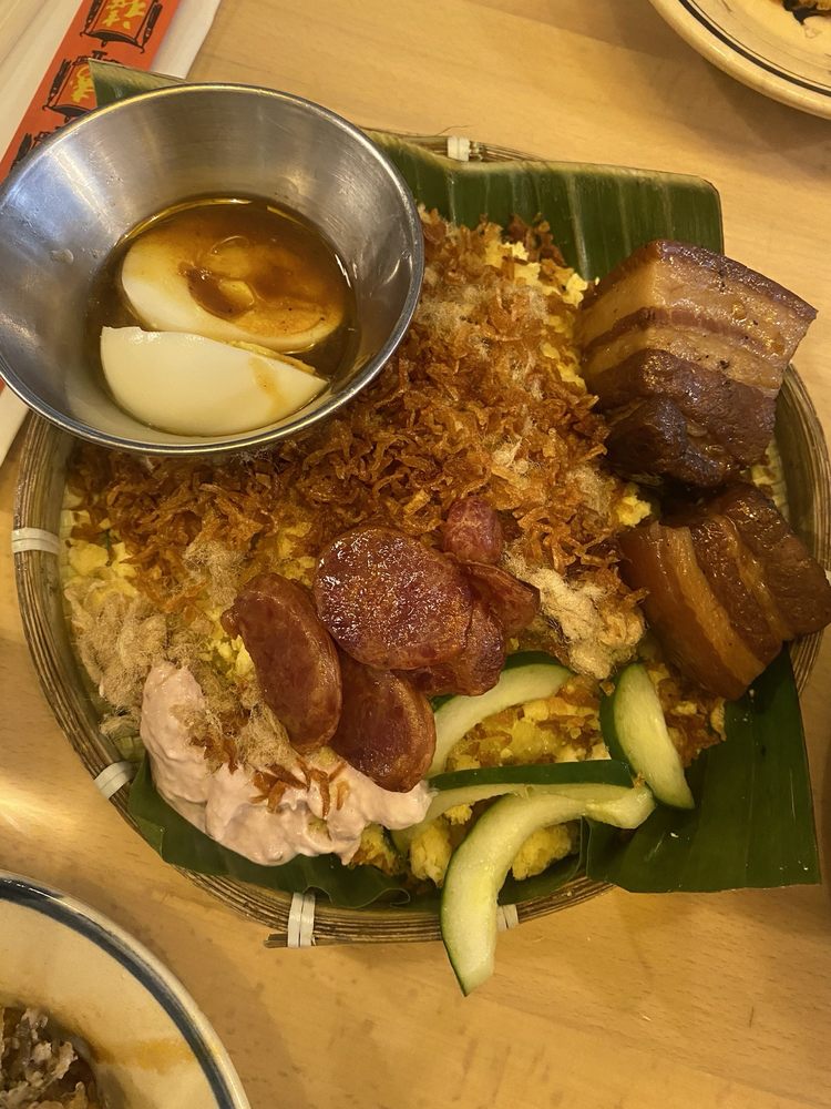 Xi Tht Kho Caramilized Pork Belly, Mung Bean Sticky Rice