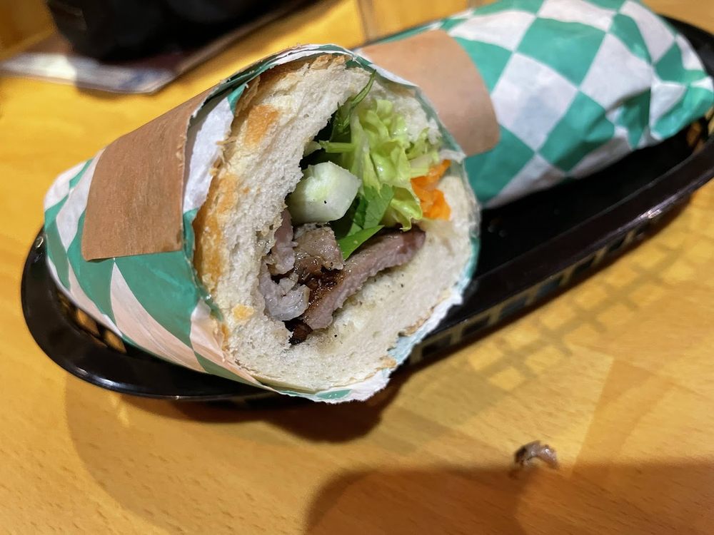 Grilled Pork Banh Mi Sandwich