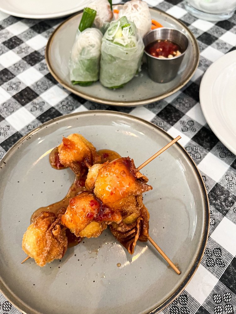 Fried Quail Egg Wontons