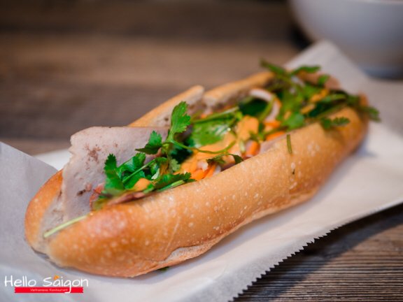 Special Ham, Pate and Pork Rolls Sandwich