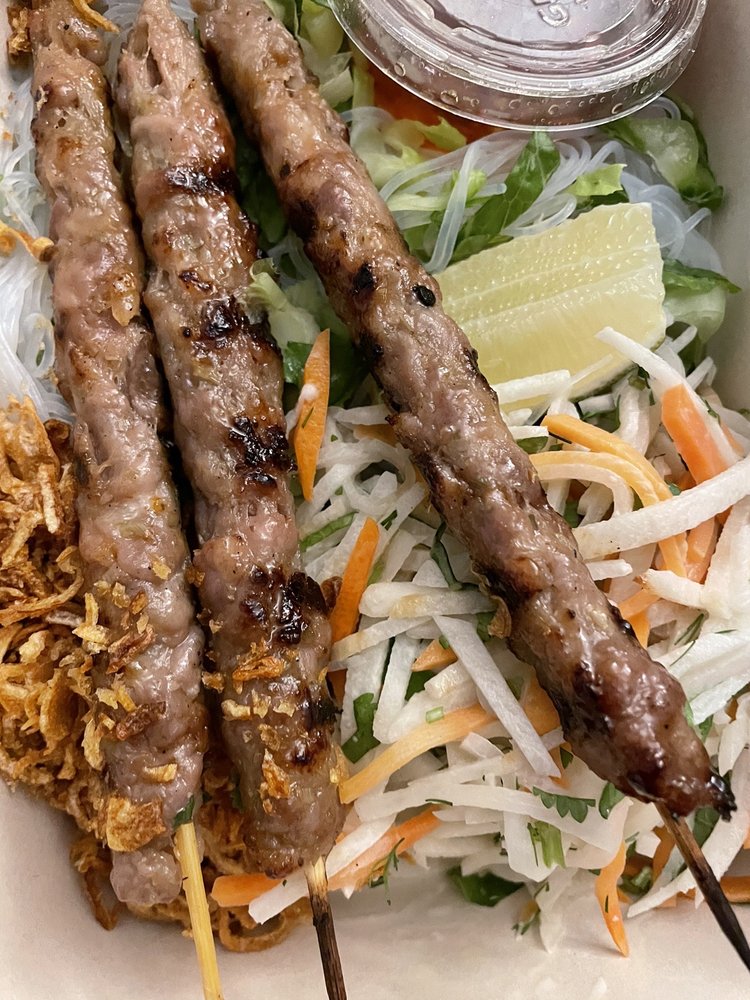 Lemongrass Pork Skewers Bowl