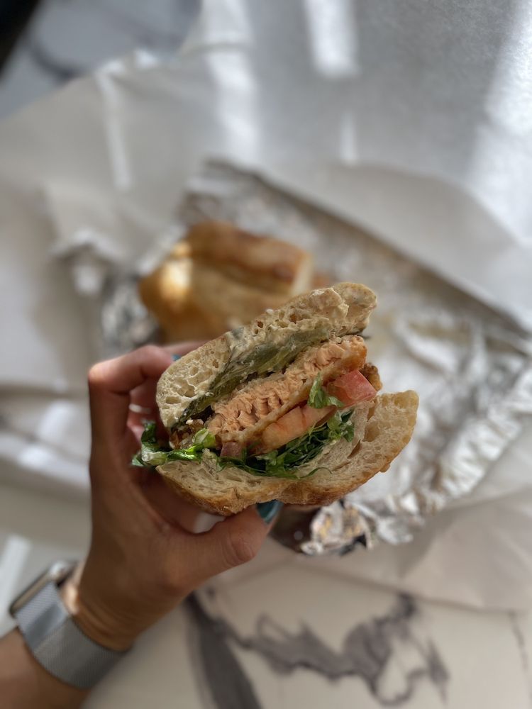 Salmon Katsu Sandwich