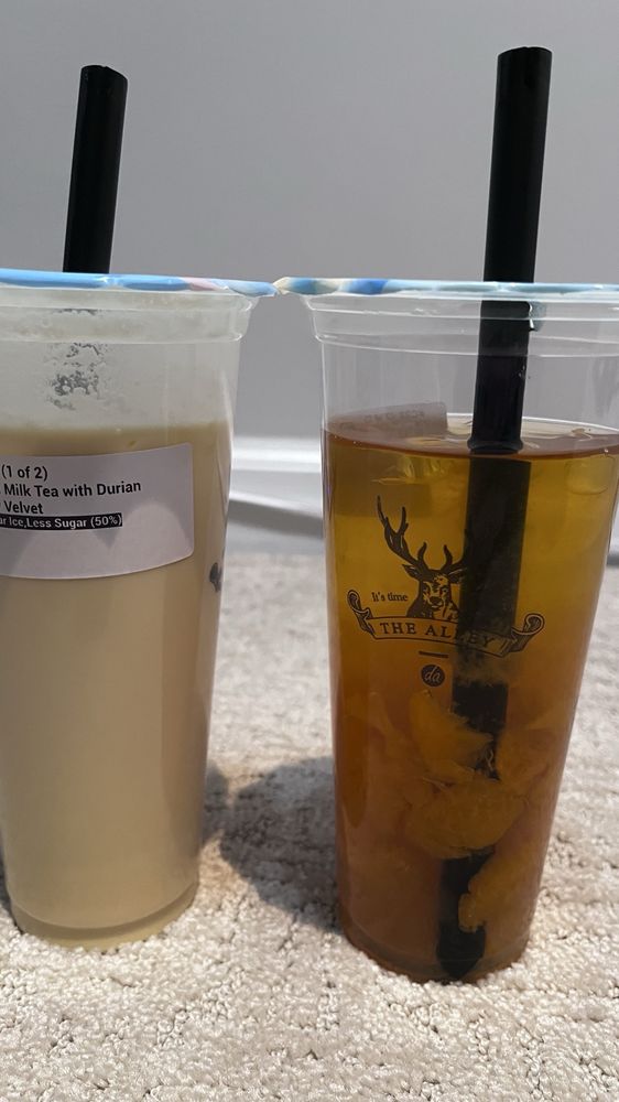 Durian Orange Peach Oolong