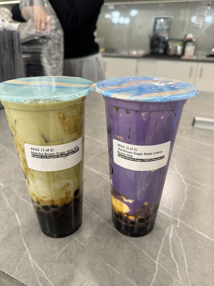 Matcha Brown Sugar Boba Milk