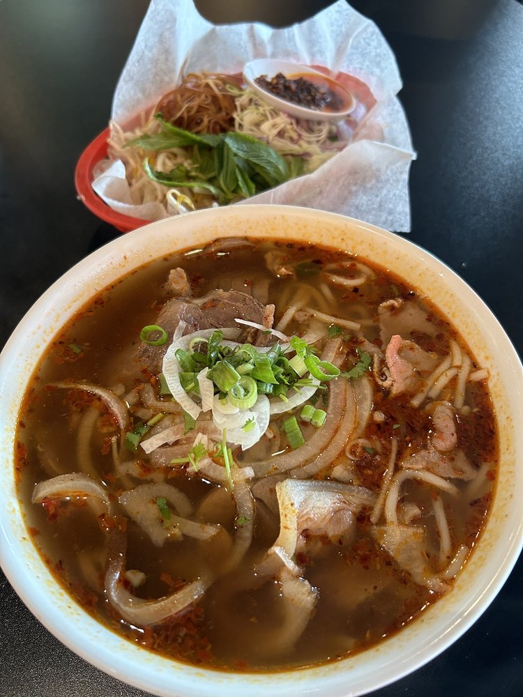 Bun Bo Hue - Spicy Lemongrass Noodle Soup