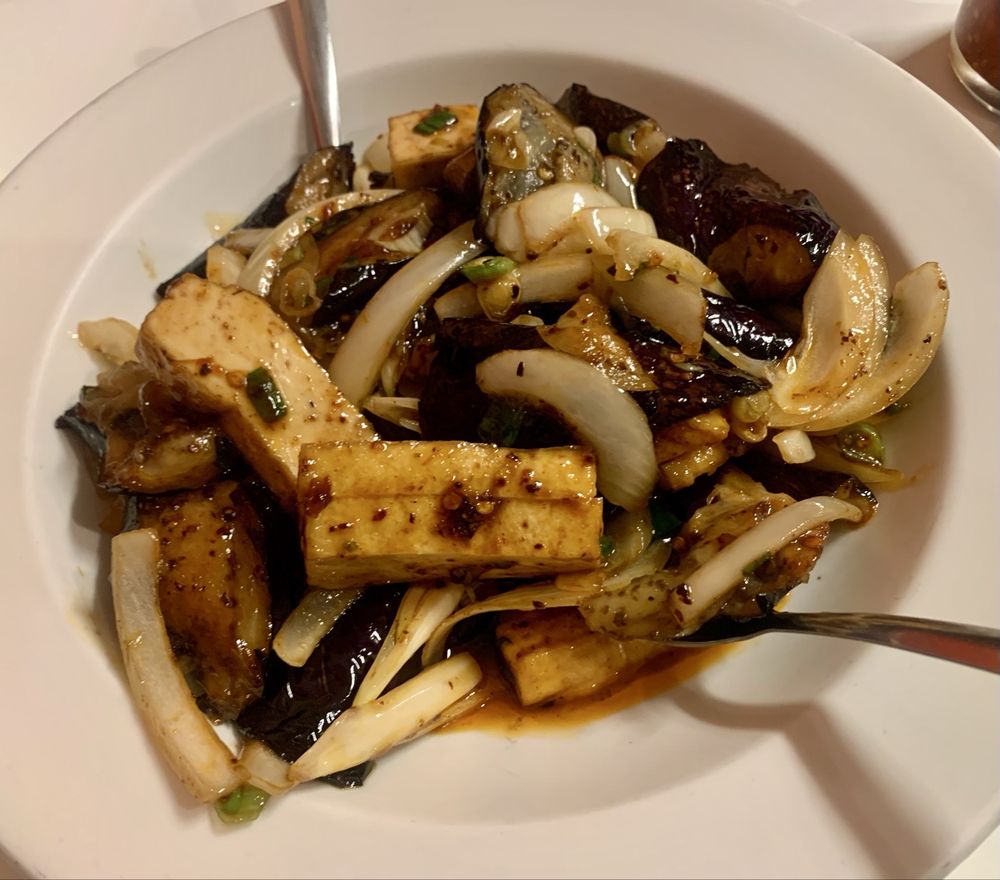 Tofu Garlic with Eggplant