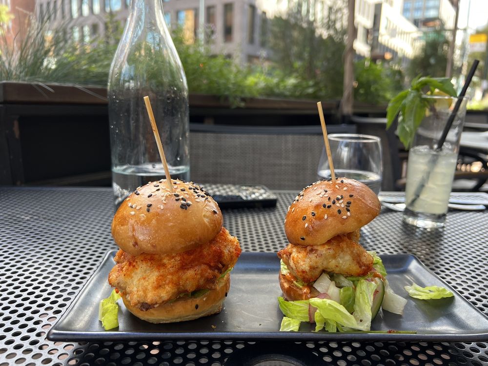 Korean Hot Fried Chicken Sliders