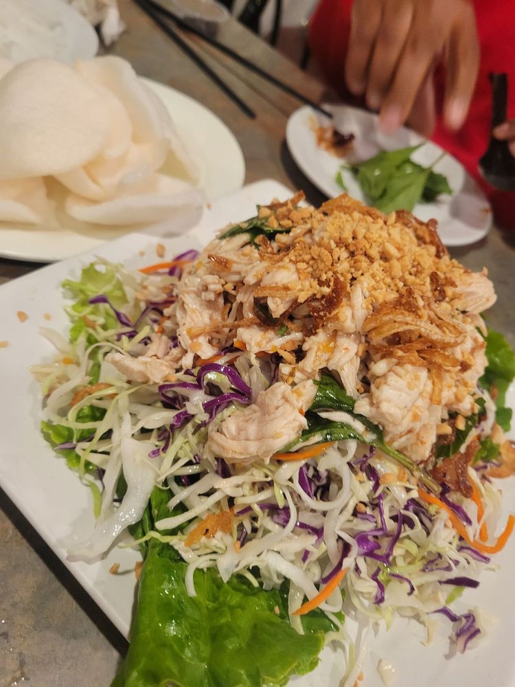 Chicken Salad Bamboo Noodle Soup